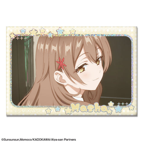 『時々ボソッとロシア語でデレる隣のアーリャさん』ホログラム缶バッジ デザイン21(マーシャ/D)【202412再販】